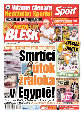 Obálka e-magazínu Nedělní Blesk 3.7.2022