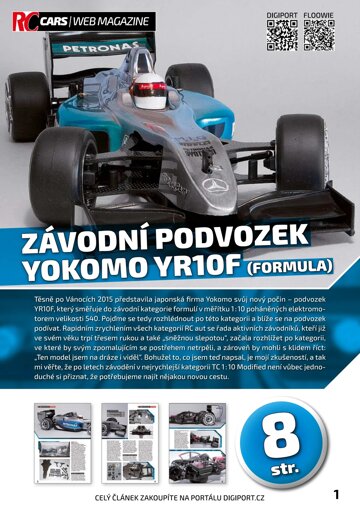 Obálka e-magazínu Závodní podvozek Yokomo YR10F