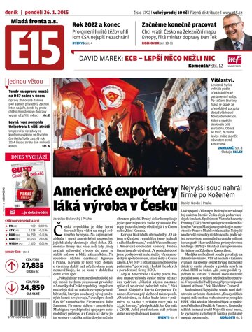 Obálka e-magazínu E15 26.1.2015