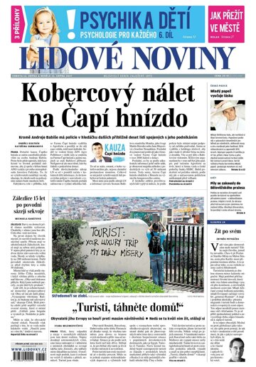 Obálka e-magazínu Lidové noviny 12.8.2017