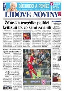 Obálka e-magazínu Lidové noviny 16.10.2014