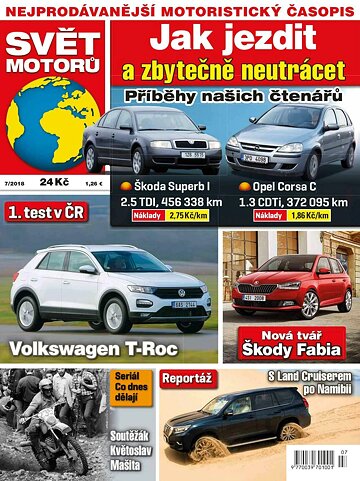 Obálka e-magazínu Svět motorů 12.2.2018