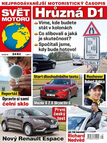 Obálka e-magazínu Svět motorů 13.4.2015