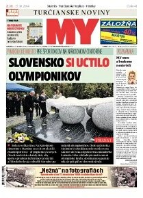 Obálka e-magazínu MY Turčianske noviny 21/27/10/2014