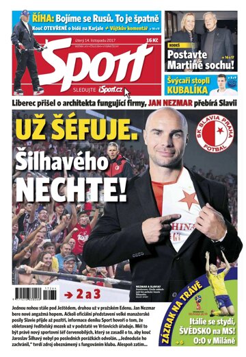 Obálka e-magazínu Sport 14.11.2017