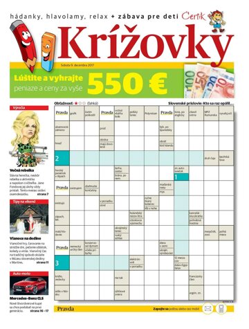 Obálka e-magazínu Krížovky 9.12.2017