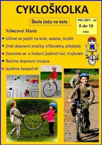 Obálka knihy Cykloškolka aneb Škola jízdy na kole