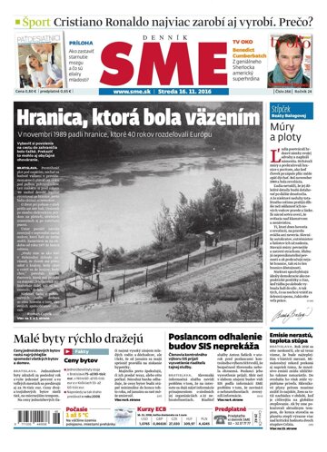 Obálka e-magazínu SME 16.11.2016