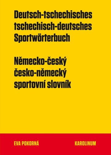 Obálka knihy Německo-český a česko-německý sportovní slovník
