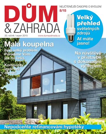 Obálka e-magazínu Dům a zahrada 8/2015