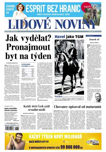 Obálka e-magazínu Lidové noviny 5.10.2016