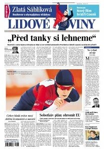 Obálka e-magazínu Lidové noviny 20.2.2014