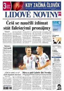 Obálka e-magazínu Lidové noviny 11.10.2014