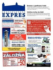 Obálka e-magazínu Bratislavský EXPRES 11/2014
