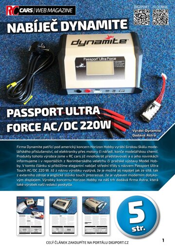 Obálka e-magazínu Nabíječ Dynamite Passport Ultra Force AC/DC 220W