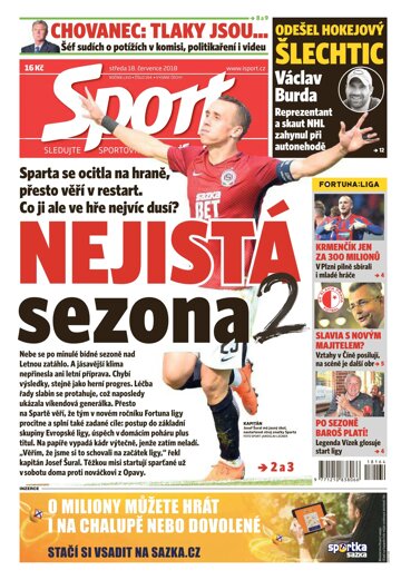 Obálka e-magazínu Sport 18.7.2018