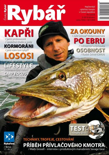 Obálka e-magazínu Český rybář 3/2016