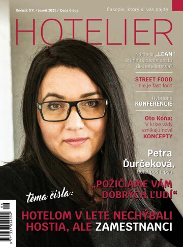 Obálka e-magazínu Hotelier jeseň-2021