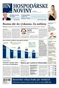 Obálka e-magazínu Hospodárske noviny 04.11.2013
