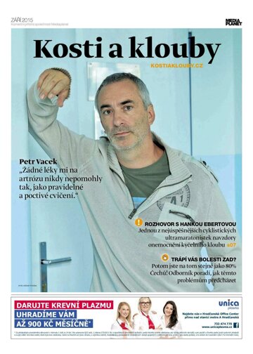 Obálka e-magazínu Komerční příloha LN Kosti a klouby Čechy - 24.9.2015