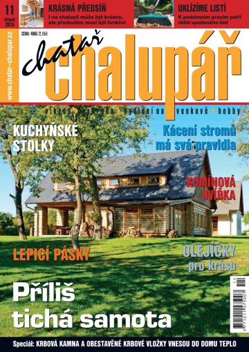 Obálka e-magazínu Chatař Chalupář 11/2015