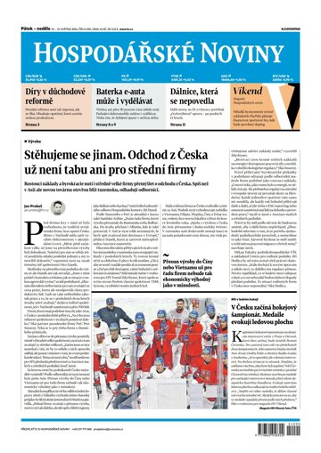 Obálka e-magazínu Hospodářské noviny 090 - 10.5.2024