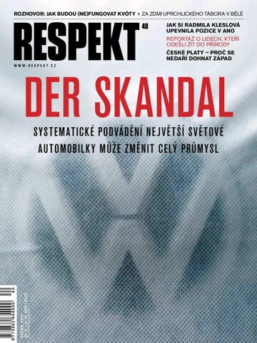 Obálka e-magazínu Respekt 40/2015