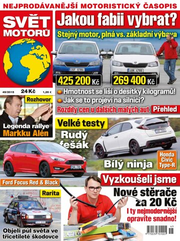 Obálka e-magazínu Svět motorů 30.11.2015