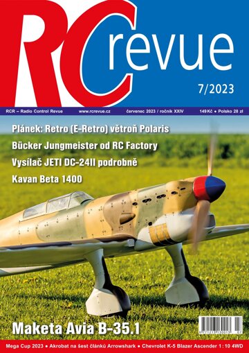 Obálka e-magazínu RC revue 7/2023
