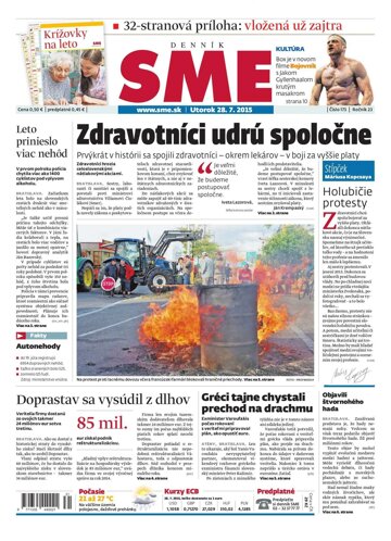 Obálka e-magazínu SME 28.7.2015