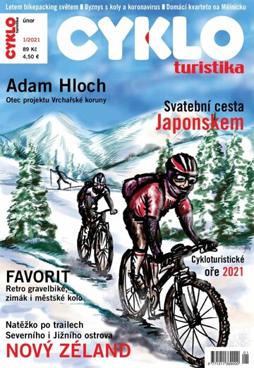 Obálka e-magazínu Cykloturistika 1/2021