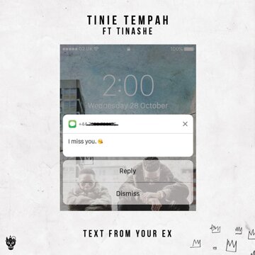 Obálka uvítací melodie Text From Your Ex (feat. Tinashe)