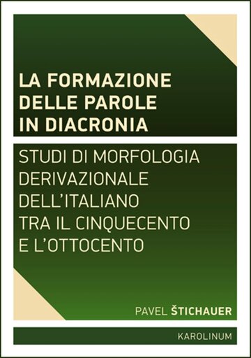 Obálka knihy La formazione delle parole in diacronia