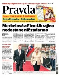Obálka e-magazínu Pravda 21.10.2014