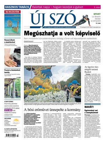 Obálka e-magazínu Új Szó 26.10.2017