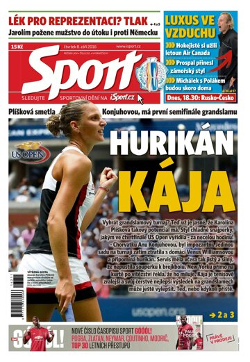 Obálka e-magazínu Sport 8.9.2016