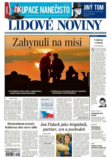 Obálka e-magazínu Lidové noviny 6.8.2018