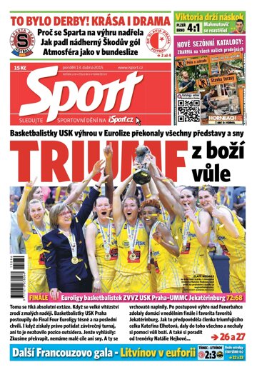 Obálka e-magazínu Sport 13.4.2015