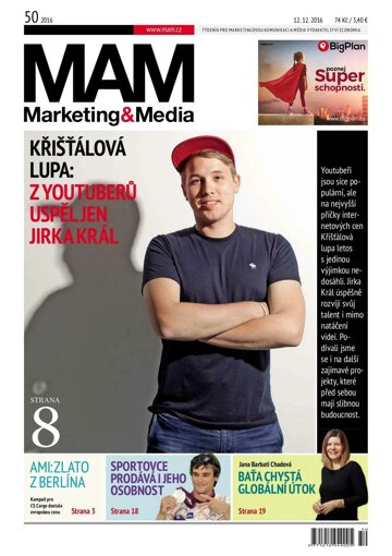 Obálka e-magazínu Marketing & Media 50 - 12.12.2016