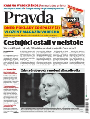 Obálka e-magazínu Pravda 20.1.2017