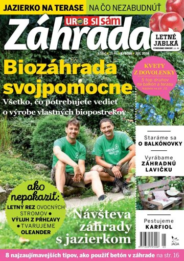 Obálka e-magazínu Záhrada 2018 05