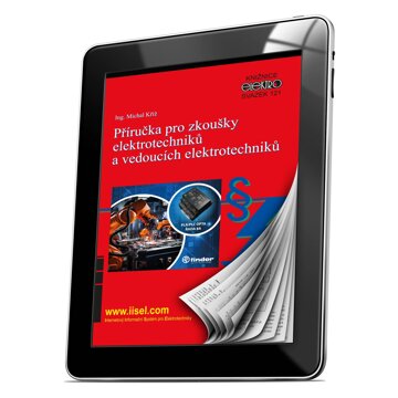Obálka knihy Příručka pro zkoušky elektrotechniků a vedoucích elektrotechniků