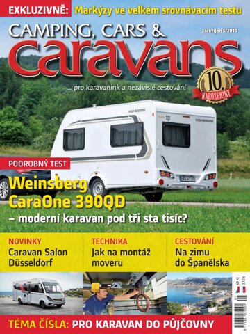 Obálka e-magazínu Camping, Cars & Caravans 5/2015