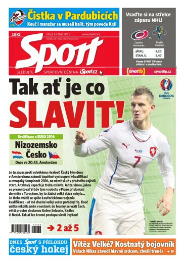 Obálka e-magazínu Sport 13.10.2015