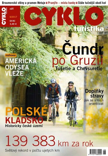 Obálka e-magazínu Cykloturistika 6/2017