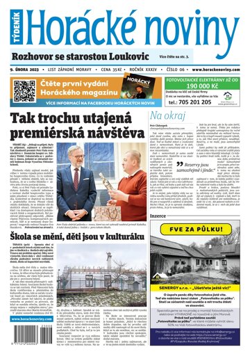 Obálka e-magazínu Horácké Noviny 6/2023