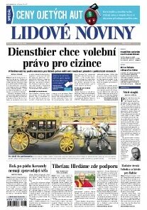 Obálka e-magazínu Lidové noviny 5.6.2014