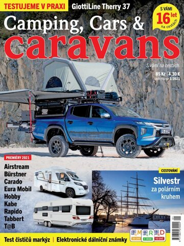 Obálka e-magazínu Camping, Cars & Caravans 1/2021