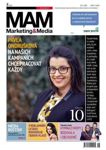 Obálka e-magazínu Marketing & Media 8 - 20.2.2017