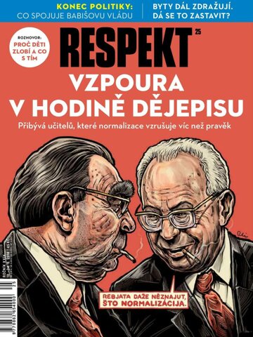 Obálka e-magazínu Respekt 25/2018